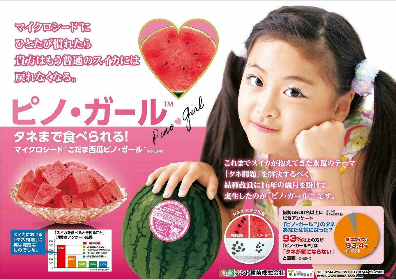 ６５００円・４玉入り「すいかランキング第1位」「ピノガール」種まで食べられます タネまで食べられるマイクロシード西瓜「ピノ・ガール」 思いきり